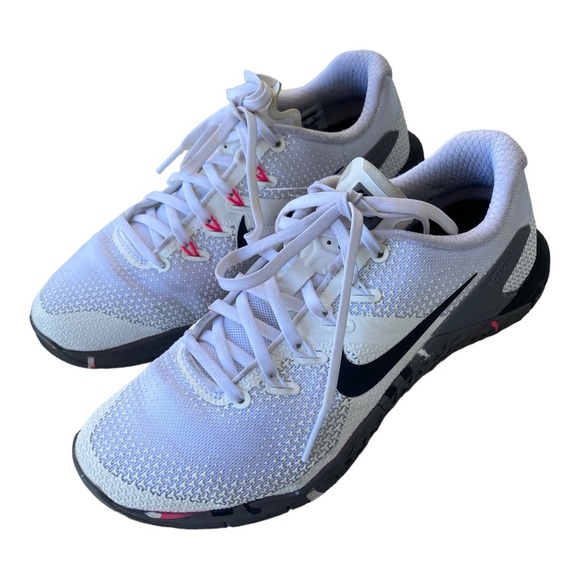 NIKE METCON 4 Trainers Low Top White Lace Up Women’s Size 8 - Picture 3 of 11